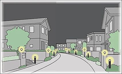 ”安全性もUP” 外灯でまちを美しくライトアップ