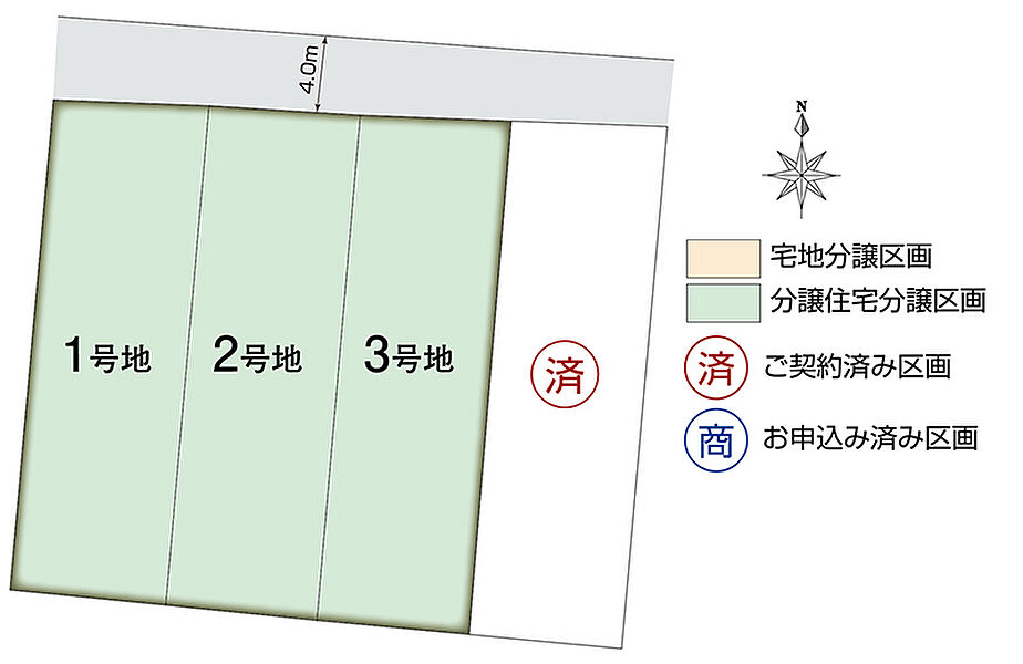 SHP長野市篠ノ井御幣川　区画図（2024年2月現在）