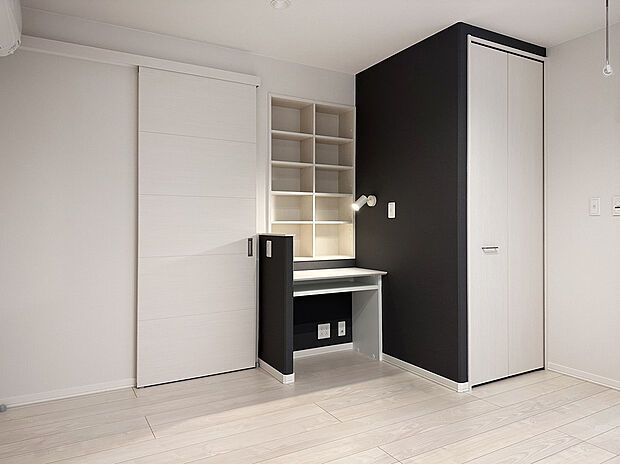【〈4号〉カウンター】主寝室の一角にカウンタースペースを採用。デスクワークをしたり、趣味の漫画を飾ったり…。
内観(2023年12月撮影)