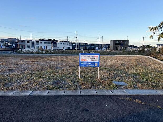 【区画No.18現地写真】東側も開けており、南道路の好立地!(2024年11月撮影)