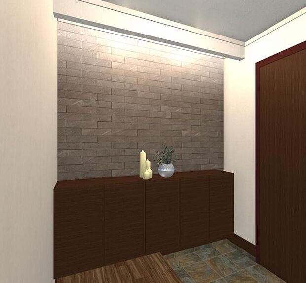 【A棟完成予想図】図面をもとに描き起こしたもので実際とは多少異なります。家具・家電・小物は配置例を示したもので販売価格には含まれません。