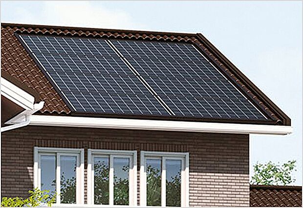 【太陽光発電システム】(1)自宅で電気を作って暮らすエコな暮らしをサポート
(2)もしもの災書時でも電気を使える安心が。
(3)ソーラー発電で月々の光熱費が抑えられます。
(4)テレワークで自宅の電力消費が増えても安心。※メーカーのモデルチェンジにより、形状が変更となる場合があります。