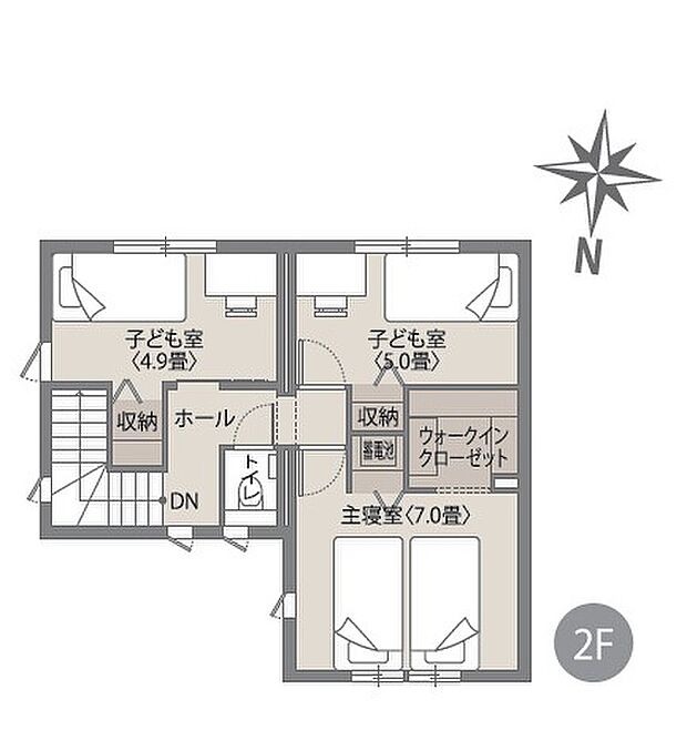 【3LDK＋S】※間取りにある家具、調度品、植栽、自動車は価格に含まれません