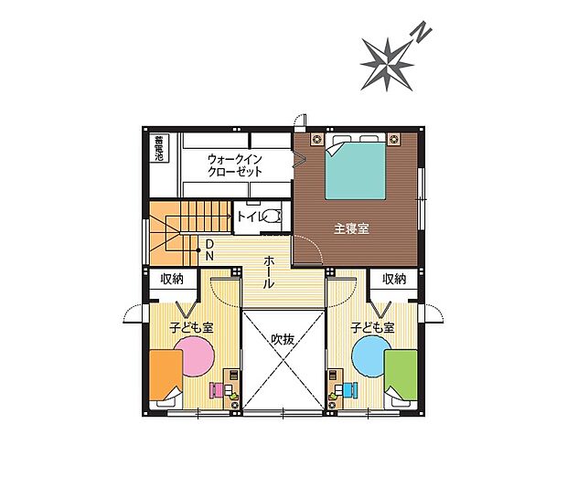 SHP立花(6)号地2階間取り図