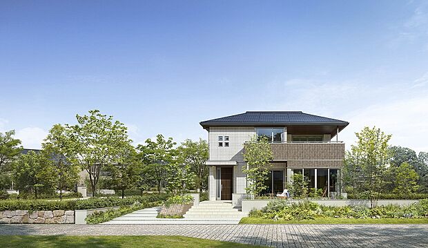 【【商品ラインナップ：鉄骨系】スマートパワーステーションGR】電力をたっぷり創り、心地よい暮らしを支える家※セキスイハイムの代表外観です。お客様のご希望に合わせて商品タイプをお選びいただけます