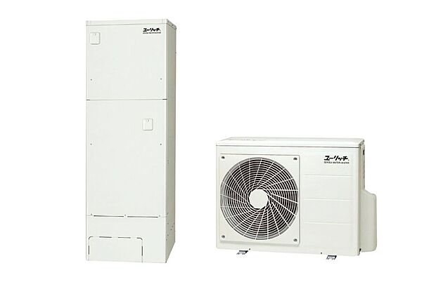 【エコキュート】空気中の熱も利用してお湯を沸かすエコな給湯器。※画像は参考イメージ。メーカー、仕様により形状等が異なります。