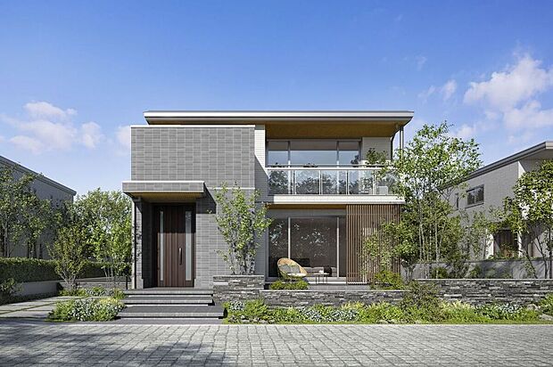 【【商品ラインナップ:鉄骨系】スマートパワーステーションFX-】フラットルーフで太陽光を受けとめるスタイリッシュな佇まい
※セキスイハイムの代表外観です。お客様のご希望に合わせて商品タイプをお選びい