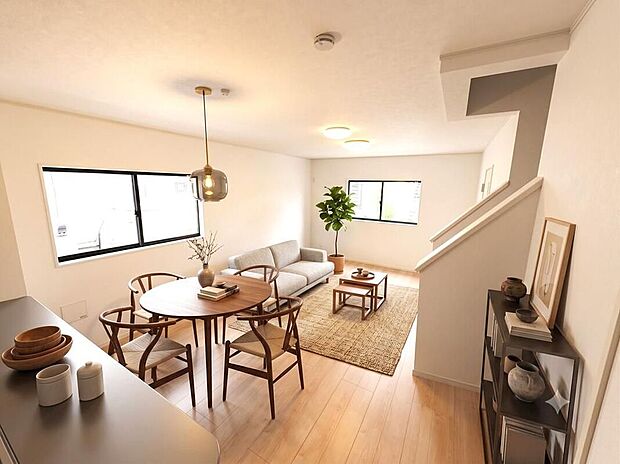 ※本画像はCGによる合成画像となります。室内に配置されている家具・雑貨等の備品は販売対象外となっております。