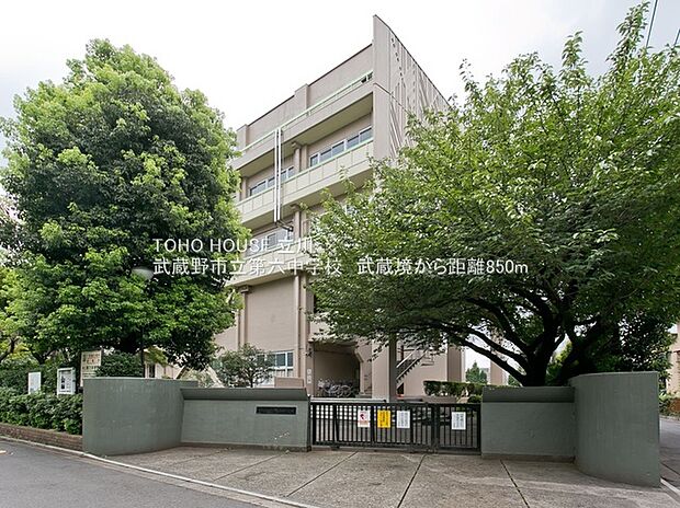 武蔵野市立第六中学校（約850m）