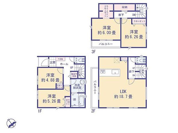 6690万円、4LDK、土地面積72.32m2、建物面積105.8m2