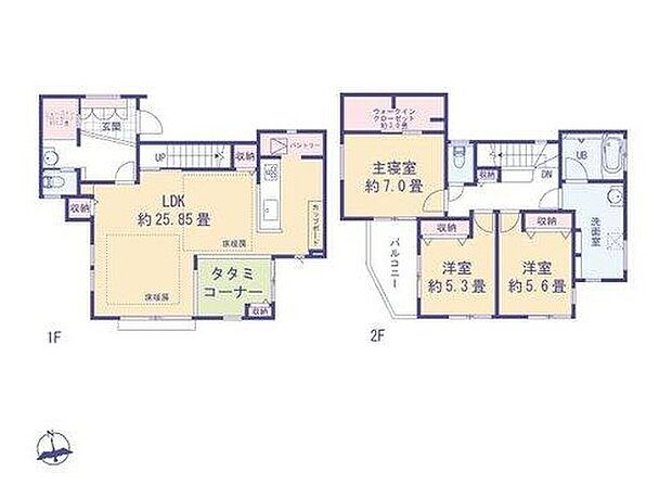 7480万円、3LDK、土地面積215.67m2、建物面積119.17m2