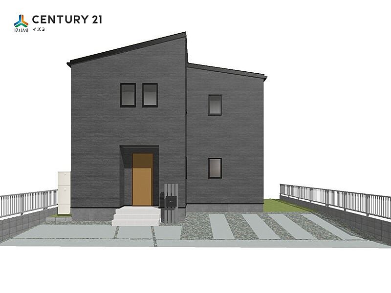 完成予想図　パースはイメージです
落ちついたグレーの外観
駐車3台可能です♪