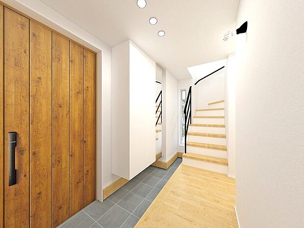 玄関 住まう人の帰り、訪れる人を優しく迎える安らぎに満ちた空間 上質感あふれるエントランス