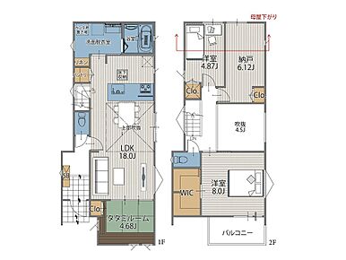 1号棟間取図 