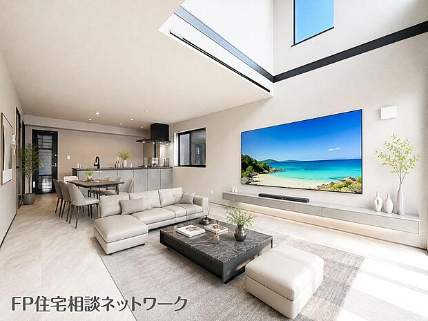 家族と過ごす時間を大切にしたい方にぴったりのゆとりある住空間です♪(本画像はCGで作成しており、実際に現地に家具はおかれておりません。また価格に家具は含まれておりません。)