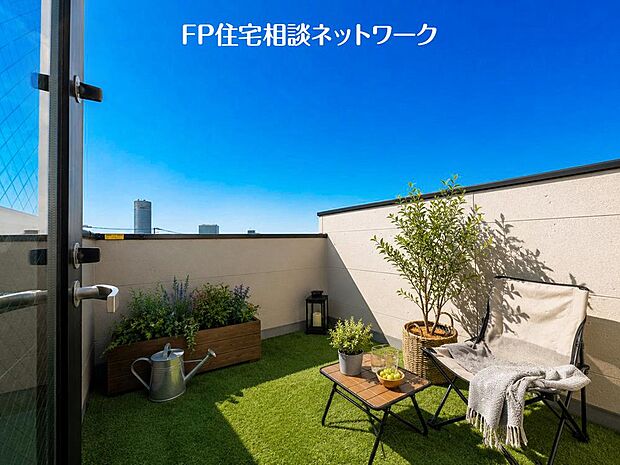 (本画像はCGで作成しており、実際に現地に家具や人工芝はおかれておりません。また価格に家具や人工芝は含まれておりません。)