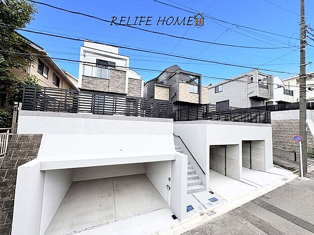 ■Appearance■  陽当りが良く、永住地にふさわしい閑静な住宅地。是非周辺の環境を実際にお確かめください。（左：A号棟、右：B号棟）