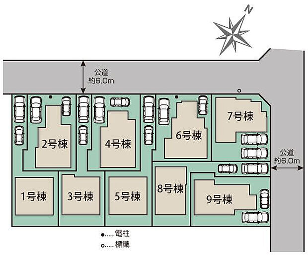 羽村緑ヶ丘9棟 区画図