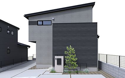 東から見た外観