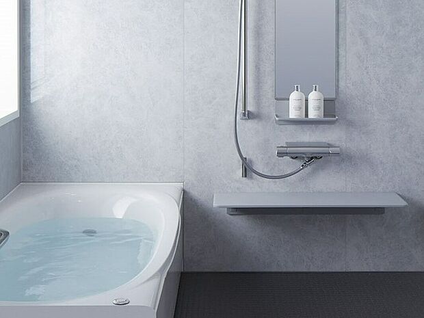 【LIXIL「AX」】シンプルでスタイリッシュなデザインで、ゆったりとくつろげる空間を実現する機能やお掃除しやすい設計が特徴のワンランク上のユニットバスです。