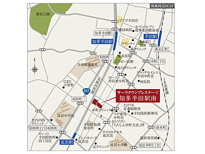 分譲地周辺地図