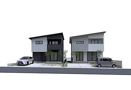 No.4　No.5　街並み完成予想図