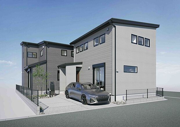 「駅近」の利便と「モダン」に暮らす贅沢。
駅南1丁目、個性が響き合う全2棟。
JR鷲津駅徒歩圏内というアクティブな立地に、洗練された外観デザインが目を引く2棟の邸宅が誕生します。