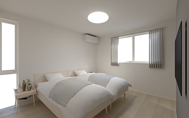 【■No.2／寝室】ゆったり7.0帖の主寝室。主寝室横には4.0帖のウォークインクローゼットを完備(イメージ画像)
