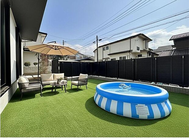 ※家具等CG加工があります。広々とした庭で、お子様と水遊びを楽しんだり、家族でくつろいだり。笑顔あふれる休日を過ごしませんか？