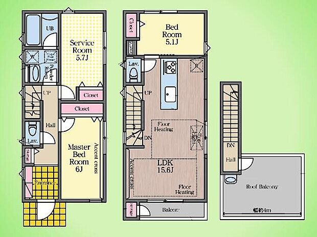 国立市西II アキュラホーム施工の新築戸建 3号棟
