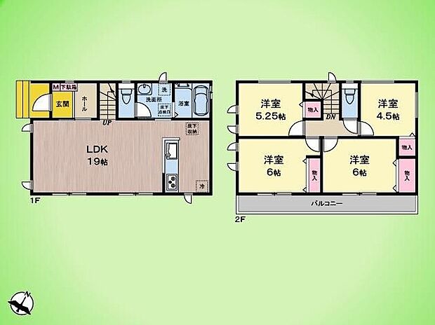 (A号棟)、価格3790万円、4LDK、土地面積94.08m2、建物面積92.74m2 
