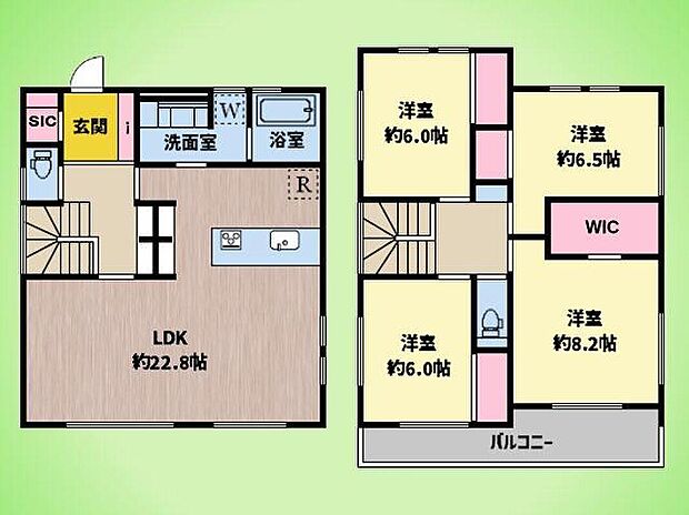 ◆ハウスメーカー施工の新築分譲住宅◆～スケルトン鉄骨階段×天井高2600のハイスタッド～  １号棟