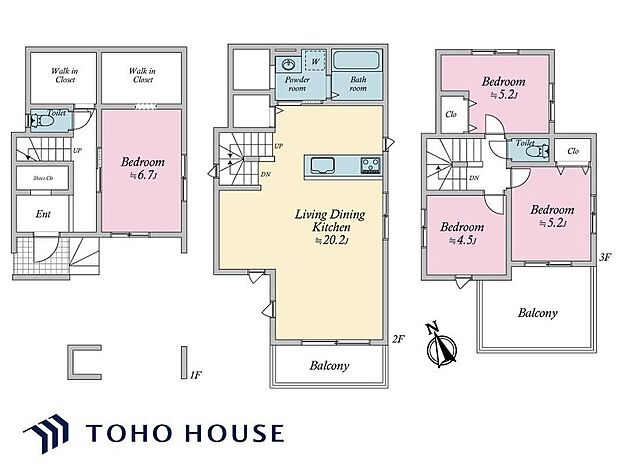 (3号棟)、価格5699万円、4LDK、土地面積87.6m2、建物面積119.32m2