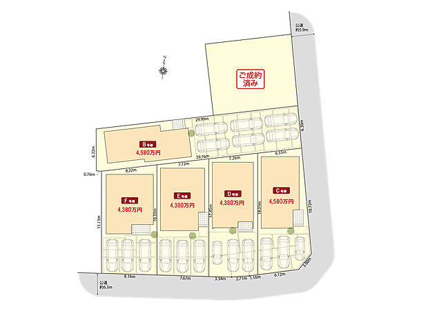 尾張旭市南栄町の家2期 区画図
