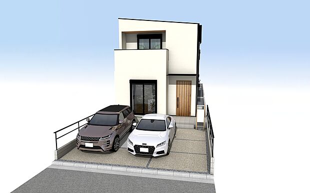 北区福徳町の家2期 外観パース B号棟
■未完成物件の為モデルハウスへのご案内も致します。お気軽に「0120-928-571」までお問合せ下さい!