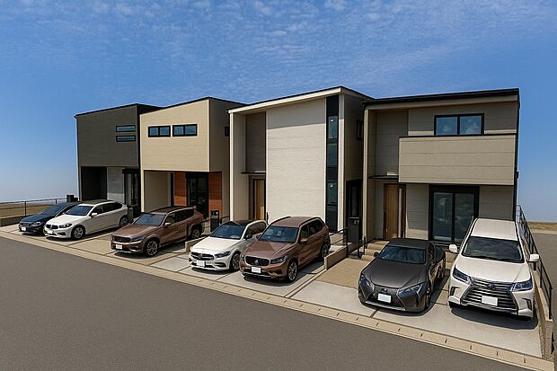 外観パース(A・B号棟は近日公開予定)