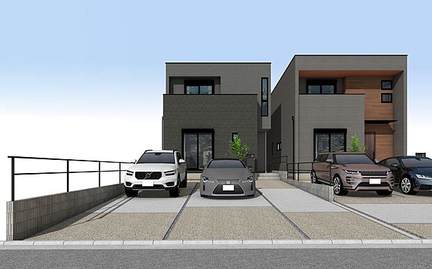 外観パース　A号棟