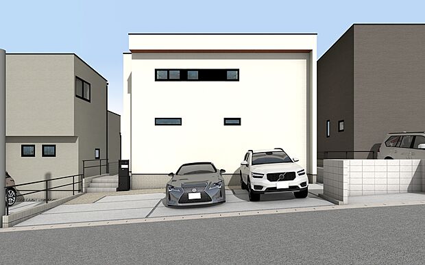 外観パース(S号棟)