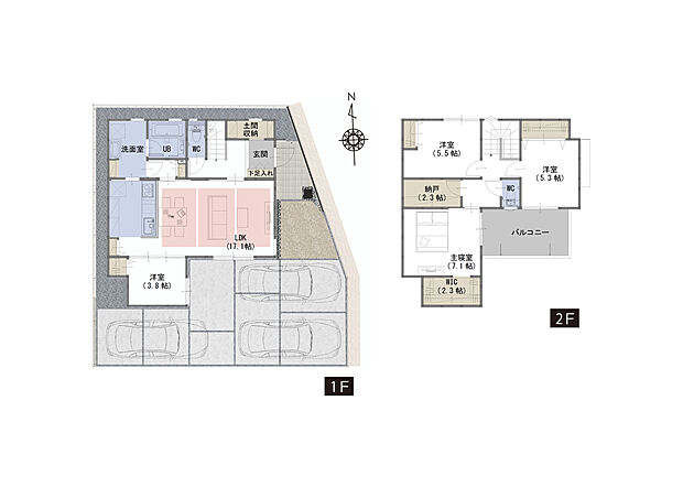 間取図 A号棟