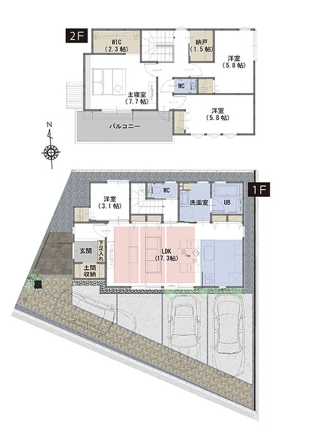 間取図 B号棟