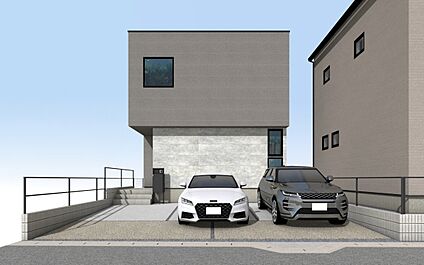 外観パース　A号棟