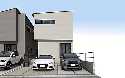 外観パース　B号棟