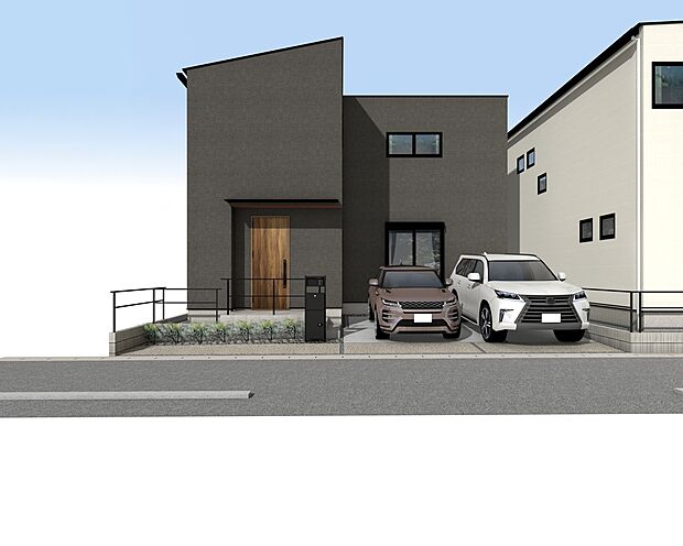 【外観パース】A号棟