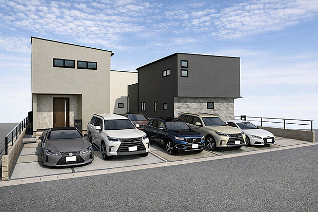 【外観パース】■未完成物件の為、モデルハウスへのご案内も致します。
お気軽に「0120-928-571」までお問合せ下さい!