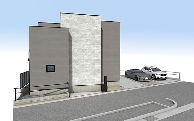 【外観パース】■未完成物件の為、モデルハウスへのご案内も致します。
お気軽に「0120-928-571」までお問合せ下さい!