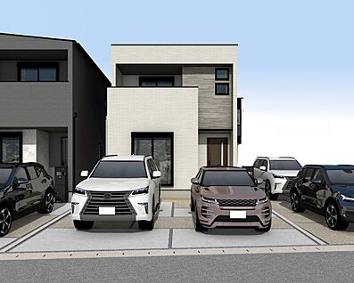 外観パース　B号棟