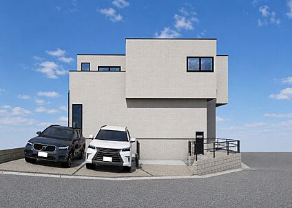 外観パース　B号棟