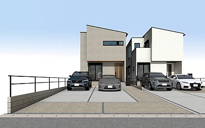 外観パース　B号棟