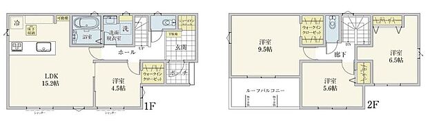 (1号棟)、価格3880万円、4LDK、土地面積110.11m2、建物面積100.61m2