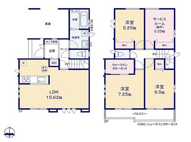 【3LDK+S】収納スペースを豊富に備えた3SLDK♪
全居室収納はもちろん、主寝室にはウォークインクローゼットといった大型収納も完備!
豊富な収納でお部屋を広く使えそうです♪